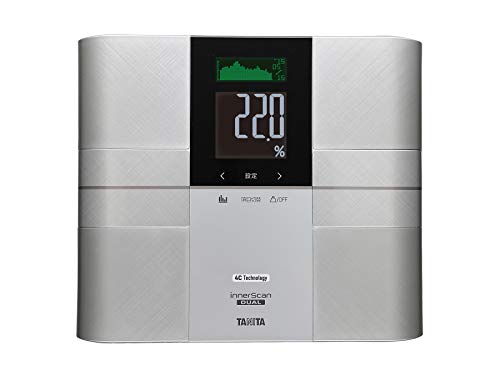 タニタ 体重 体組成計 グラフ 50g 日本製 バックライト シルバー RD-504 SV 医療分野の技術搭載 インナースキャンデュアルの通販は