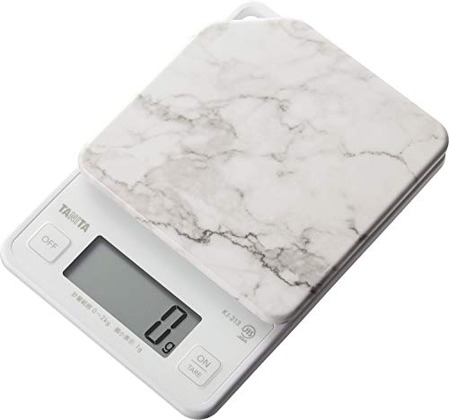 タニタ クッキングスケール キッチン はかり 料理 デジタル 2kg 1g単位 1秒起動 1秒計測 ストーンホワイト KJ-213 SWH すぐにピタッとはかれるの通販は