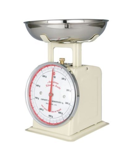 DULTON(ダルトン) アメリカンキッチンスケール 1kg アイボリー 100-061 高さ225×幅132mmの通販は