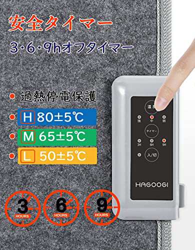 高温版85℃ パネルヒーター 背中用 HAGOOGI (ハゴオギ) 遠赤外線デスク