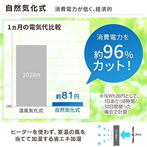 アイリスオーヤマ 加湿器 大容量 5.0L 19畳 ハイブリッド式 ( 加熱式 スチーム + 気化式 ) 加湿表示あり 加湿量 700ml/h 連続17時間 HVH-700R1-T ブラウン