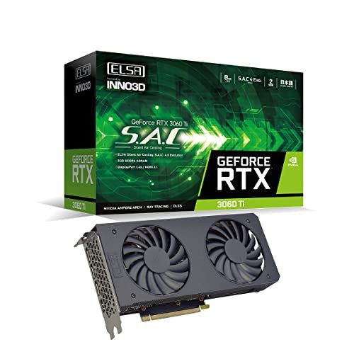 エルザ ELSA GeForce RTX 3060 Ti S.A.C LHR グラフィックスボード GD3060T-8GERSH VD7890