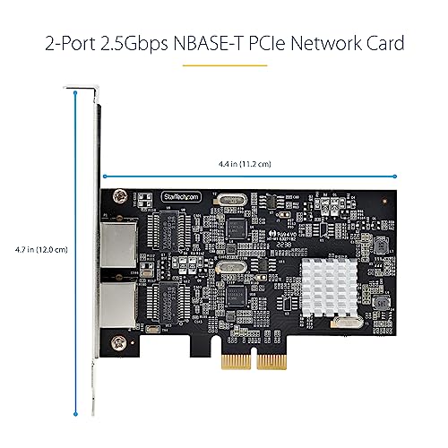 StarTech.com ギガビットイーサネット2ポート増設PCIeネットワークアダプタLANカード 2x Gigabit Ethernet :  PCIe接続ギガビットイーサネット1