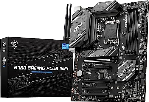 MSIマザーボード B760 GAMING PLUS WIFI DDR5 第14/13/12世代CPU(LGA1700)対応 PCIEスロット×5 ATXゲーミングモデル [Intel B760 搭載] MB6169の通販は