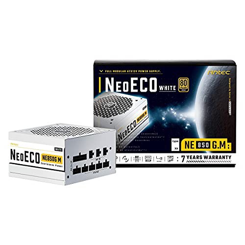 ANTEC Antec、80PLUS Gold認証取得 高効率高耐久フルモジュラー電源ユニットホワイトモデル「NE850G M White」 出力850Wの通販は 25,700円