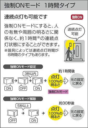 大光電機（ＤＡＩＫＯ） 人感センサー付アウトドアライト 【ランプ付】　LED電球 4.2W（E17） 電球色 2700K DWP-41069Y
