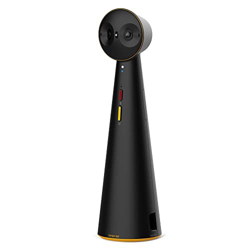 IPEVO TOTEM 180 - パノラマビデオ会議4Kカメラ、中規模会議室向け180°フルビュー、小規模グループ向け120°、AIオートフレーミングとノ