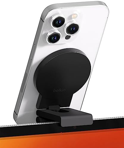 Belkin iPhone MagSafeマウント Mac連係カメラ対応 iMac/デスクトップ/外付けディスプレイ ブラック MMA007btGYの通販は