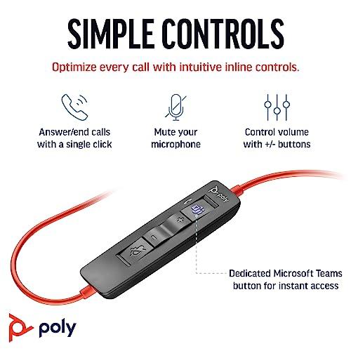 Poly ヘッドセット BlackWire 3320 USB-A Poly Blackwire 3300