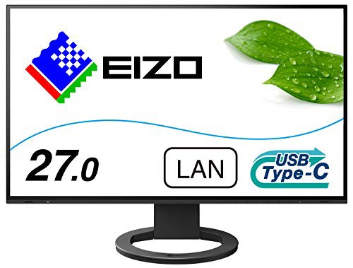 EIZO FlexScan EV2795-BK （27.0型/2560×1440/フレームレスモニター/アンチグレアIPS/疲れ目軽減/ブラック）