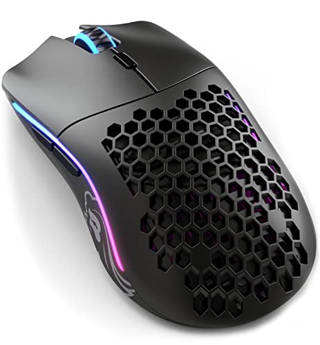 Glorious グロリアス モデルo 無線 ゲーミングマウス ワイヤレス 軽量 マウス ゲーミング RGB 左右対称 wireless mouse gaming サイドボタン 6個プログラムボタン 国内正規品 (65g)の通販は