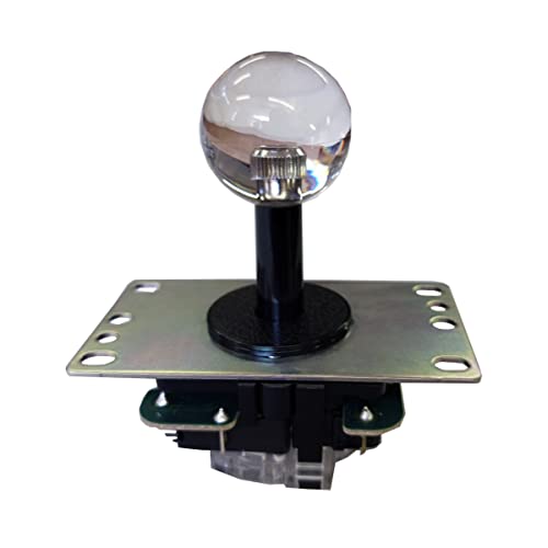 三和電子 基板タイプ ジョイスティック レバー 平鉄板 シャフトカバー付 8方向ガイドプレート 4方向切替可能 クリアホワイト JLF-TP-8YT-SK-CWの通販は