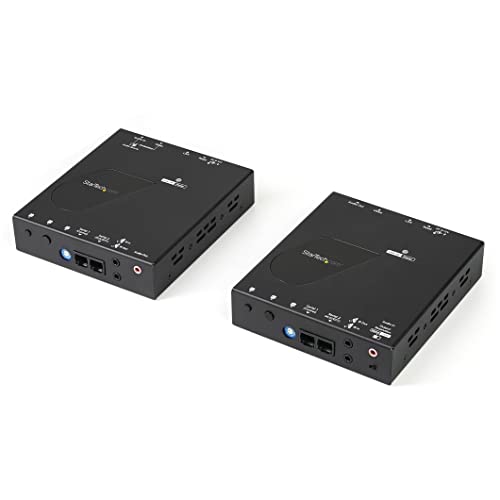 StarTech.com IP対応HDMI延長分配器キット 4K/30Hz対応 LAN回線経由型HDMI信号エクステンダー送受信機セット ST12MHDLAN4K