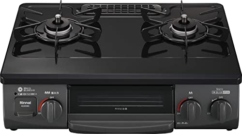 リンナイ ガステーブル 都市ガス12A・13A用 幅約56cm 片面焼きグリル 左強火力 KG35NBKL/13A ブラック 25,200円