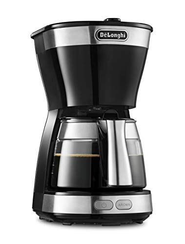 DeLonghi(デロンギ) De'Longhiドリップコーヒーメーカー アクティブ ICM12011J-BK レギュラーコーヒー 5杯用 ペーパーレスフィルター [インテンスブラック]