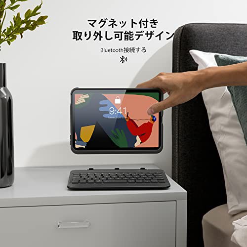 【サイズ:iPadMini6_色:深緑】iPadMini6 キーボードケース ワ