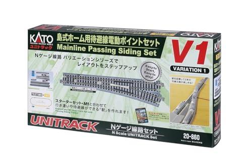 KATO Nゲージ 島式ホーム用待避線電動ポイントセット V1 20-860 鉄道模型用品の通販は 13,000円
