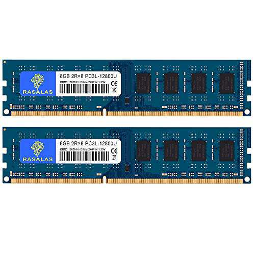 DDR3L-1600 PC3L-12800U 8GB×2枚 UDIMM デスクトップPC用メモリ