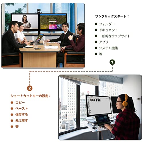 Vaydeer キーボード ゲーミング 片手 有線 メカニカル キーボード プログラマブル 9キショートカットカットマクロ可能 互換性 Windows&Mac対応