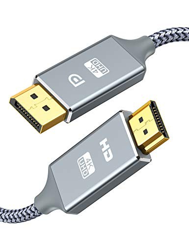 Snowkids DisplayPort to HDMI ケーブル 3m 4K解像度対応 ディスプレイ