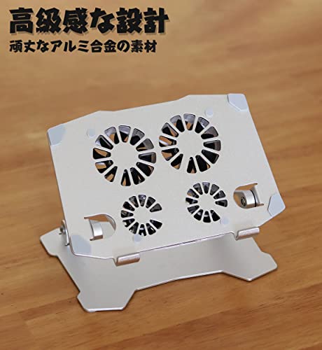 タブレット スタンド iPad 冷却ファン アルミ合金製 iPad冷却台