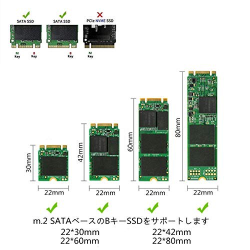 M.2 to USBエンクロージャ、ポータブルM.2 SSDリーダー、M2 SSD