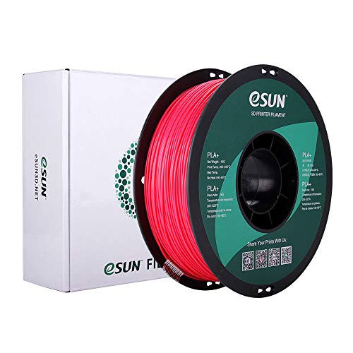 eSUN PLA Plus 3Dプリンターフィラメント PLA+ 寸法精度+/-0.03mm、1.75mm径 3Dプリンター用 正味量1KG (2.2LBS) スプール造形材料PLA樹脂材料 (マゼンタ)