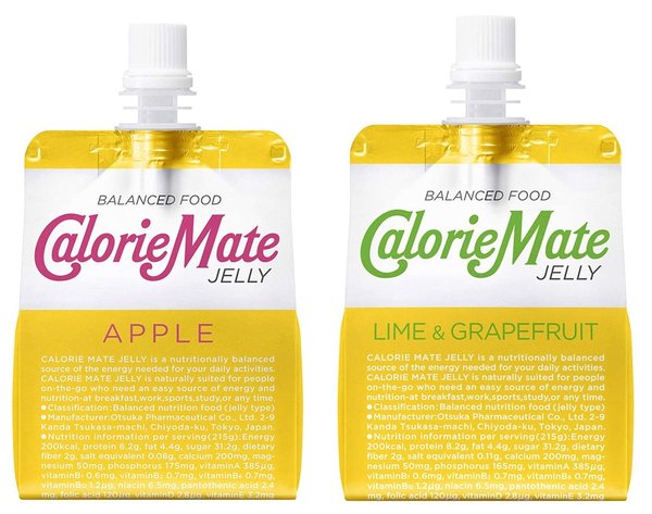 カロリーメイト 大塚製薬 カロリーメイト ゼリー 2種セット (アップル/ライム&グレープフルーツ) 215g ×24袋セット商品