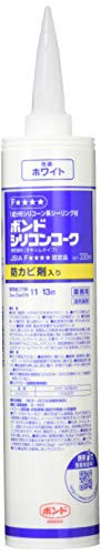 コニシ(KONISHI) ボンド シリコンコーク防カビ剤入り ホワイト 330ml #59078 10本入り