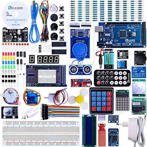 ELEGOO Arduino用のMega2560スタータキット最終版 初心者向け、チュートリアル付、MEGA 2560ボード LCD1602