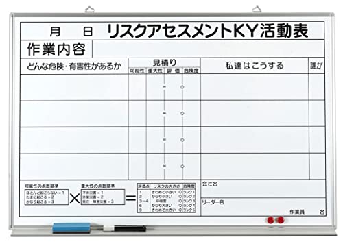 450x600mm リスクアセスメント活動ボードの通販は