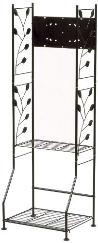 グリーンライフ ポストスタンド ガーデンポストスタンド 組立簡単 置くだけ設置 マットブラック 奥行33.0×高さ123.0×幅42.0cm GPS-02(MBK)