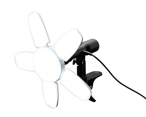 高儀(Takagi) LED クリップライト SAKUTO NEO 90W CLT-90SLA マグネット付き サイド連結コンセント 屋内用開閉で照射範囲が変わるEARTH MAN 作業灯 投光器 照明