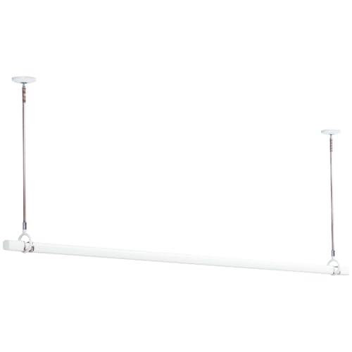 川口技研 室内用物干し竿セット(物干金物・竿立てホルダー付) ホスクリーン ホワイト 15サイズ QSC-15-W : 川口技研(Kawaguchigiken) 室内用物干し竿セット 物干