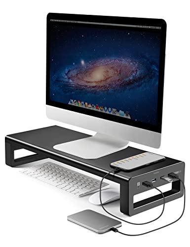 Vaydeer モニター台 Usb 3 0 ディスプレイ 台 Pc モニタースタンド パソコン台 机上台 卓上 高速データ転送 キーボード収納 プリンタ台 の通販はau Pay マーケット Hatinana