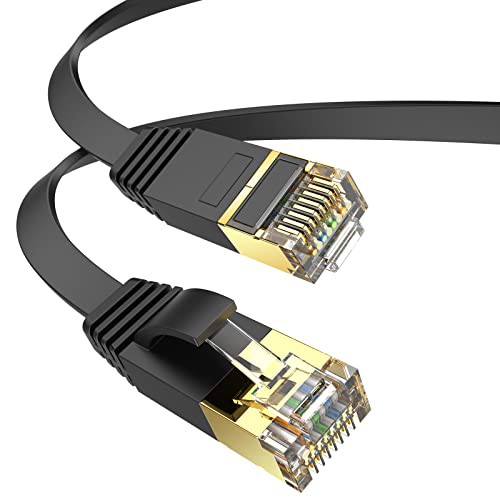 AnKuly LANケーブル 50m フラットケーブル CAT6準拠 1Gbps