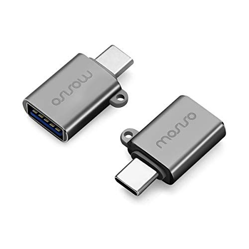 MOSISO USB Type C to USB 3.0 変換アダプタ 2個セット USB C to USB アダプタ、USB Type-C to USB コネクタ、Thunderbolt 3 to USB 3.0