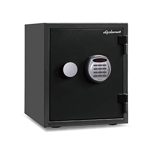 ディプロマット 60分耐火・タイスイキンコクリスタル A125R3WRBLACK デジタルテンキー式 警報アラーム付 ブラックの通販は 31,200円