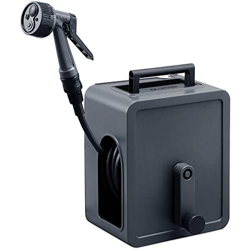 アイリスオーヤマ ホースリール 15m フルカバーコンパクトホースリール FCH-15MP ダークグレー 省スペース コンパクト 軽量の通販は 6,700円