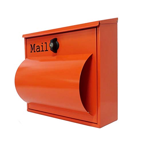 アイホーム(Ihome) 郵便ポスト pm09 pm092 大容量 オレンジの通販は