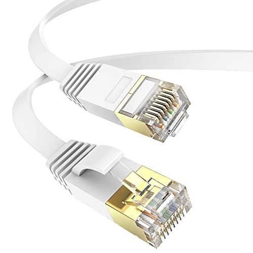 AnKuly LANケーブル 50m フラットケーブル CAT6準拠 1Gbps