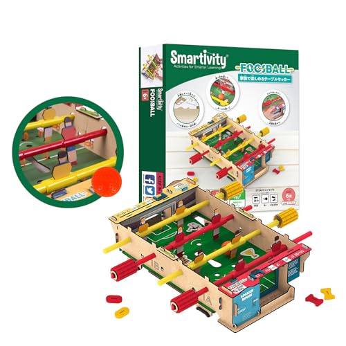 Smartivity テーブルサッカー サッカーゲーム 6〜12歳の子供のおもちゃ 工作キット 3D木製パズル DIY 小学生向け知育玩具 ギフト 男の子 女の子 6 7 8 9 10 11 12才の通販は