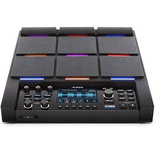 Alesis 電子パーカッション サンプラー ルーパー 4.3インチディスプレイ搭載 サンプリングパッド サウンドカード 9パッド ベロシティ対応 MIDI/USB端子 プロフェッショナルソフトウェア付属 アレシス Strike Mult