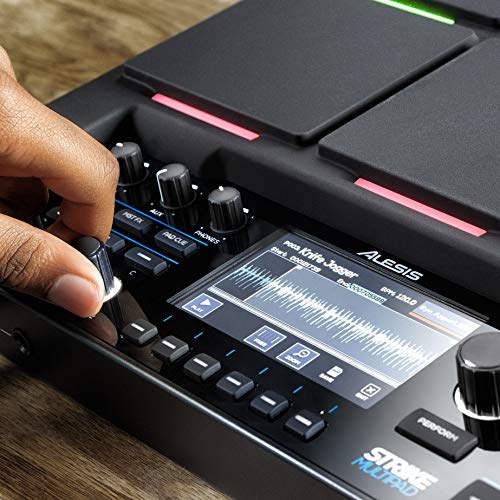 Alesis 電子パーカッション サンプラー ルーパー 4.3インチディスプレイ搭載 サンプリングパッド サウンドカード 9パッド ベロシティ対応 MIDI/USB端子 プロフェ Alesis STRIKE MULTIPAD サンプラー\u0026ルーパー付き : Alesis