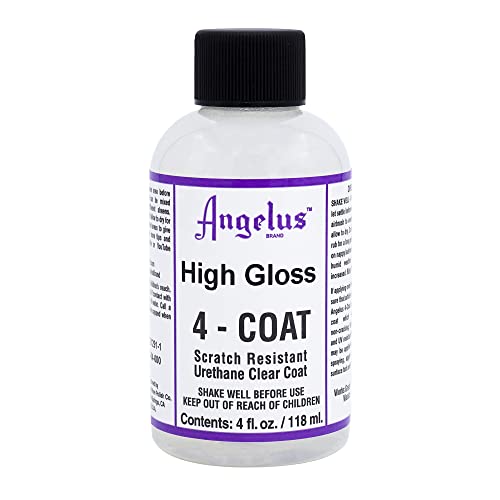 アンジェラス ウレタンクリアコート ハイグロス 4-coat Scratch Resistant Urethane Clear Coat 4oz (High Gloss) 透明の通販は