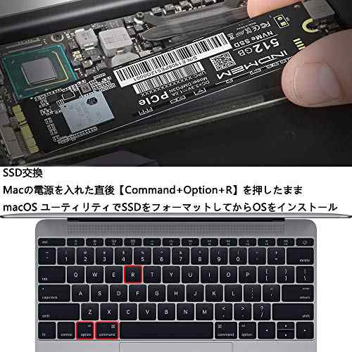 INDMEM 512GB NVMe PCIe内蔵SSD Mac専用アップグレードキット 専用