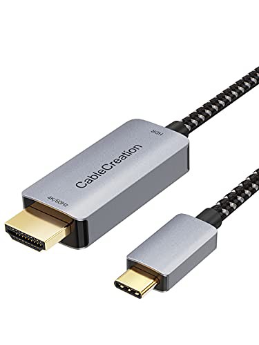 USB Type C HDMI 変換ケーブル, CableCreation USB C to HDMIケーブル 4K@60Hz Thunderbolt 3対応 アルミ材質 / MacBook Pro MacBook Air