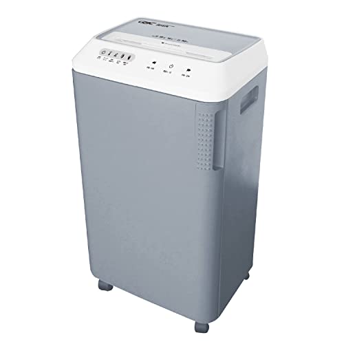 GBC シュレッダー 静音 オフィス用 業務用 極小細断 マイクロクロスカット 最大細断枚数20枚 連続使用約30分 CD/DVD/プラスチックカードも細断可能 ホチキス対応 ダストボックス大容量36L A4/約950枚収容 オフィスマイの通販は 52,380円