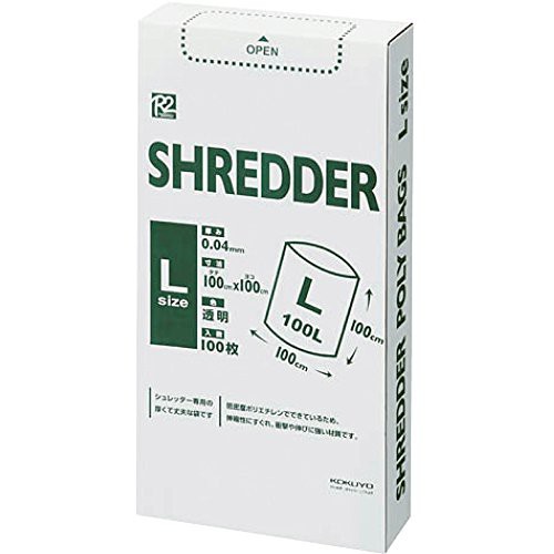コクヨ ゴミ袋 シュレッダー用 100枚 Lサイズ R2KPS-PF100の通販は