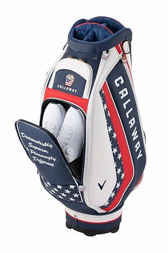 Callaway キャディバッグ ホワイト/ネイビー/レッド ゴルフバッグ